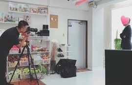 プロフィール写真撮影の様子