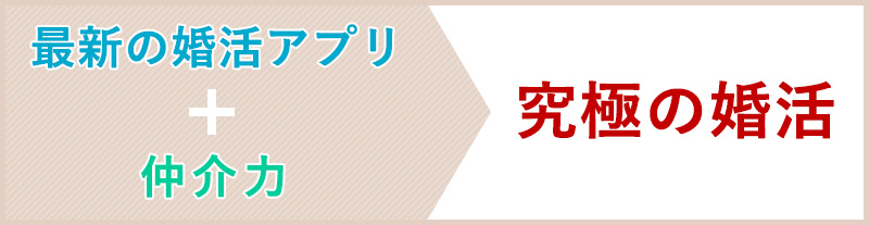 最新婚活アプリと仲介力　究極の婚活