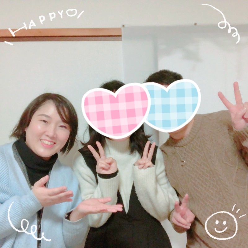 ご成婚者30代前半女性のMさんとパートナー様とご一緒に