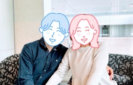 素敵なステップファミリーを気付かれた50代前半女性のｓさんと一つ年下のご主人のツーショット